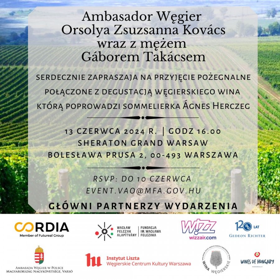 pożegnalne przyjęcie Pani Ambasador Węgier