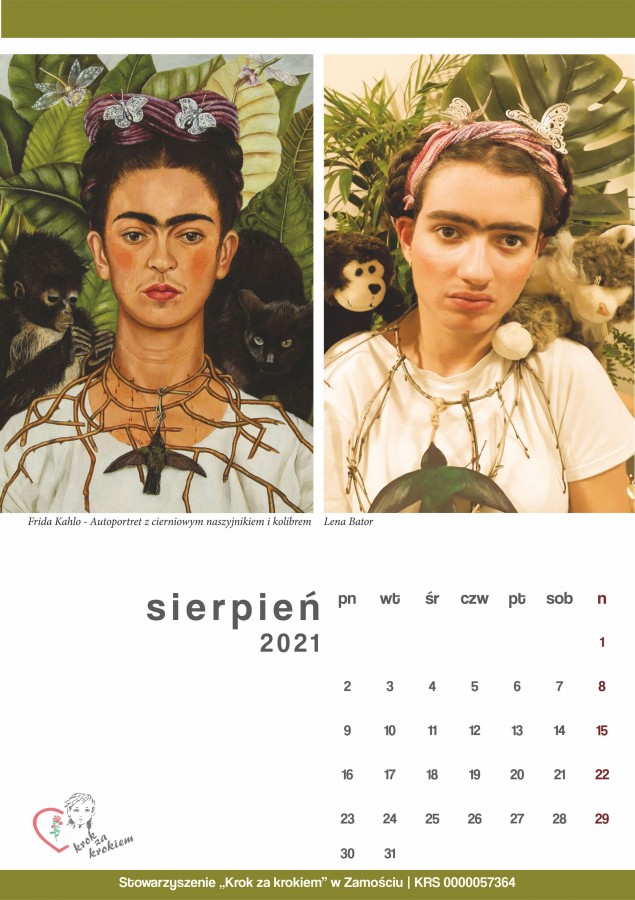 kalendarz 2021 - sierpień