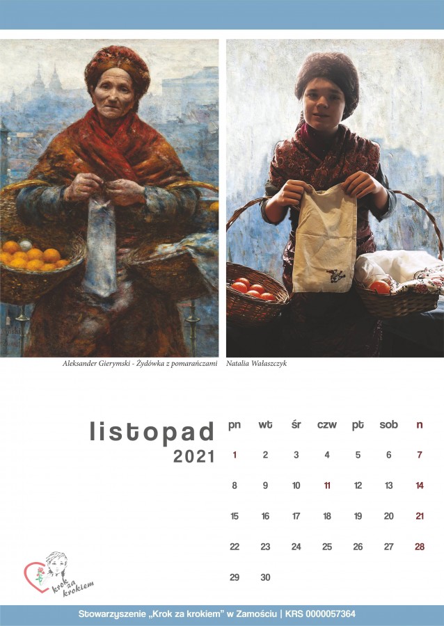 kalendarz 2021 - listopad